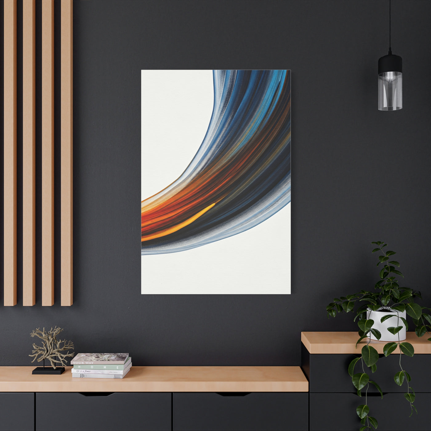Flowing Arc Motion Abstract Wall Art & Canvas Prints