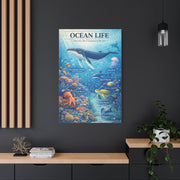 Ocean Life Educational Diagram – Wall Art & Canvas Print