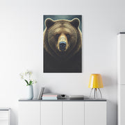 Vibrant Artistic Grizzly Portrait Wall Art & Canvas Prints