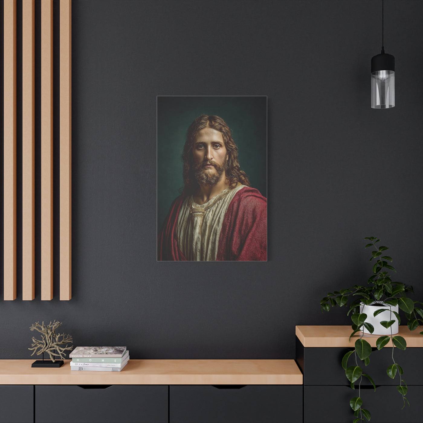 Christ Portrait Contemporary Devotional Wall Art & Canvas Print