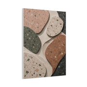 Terrazzo Pebble Abstract Composition Wall Art & Canvas Print