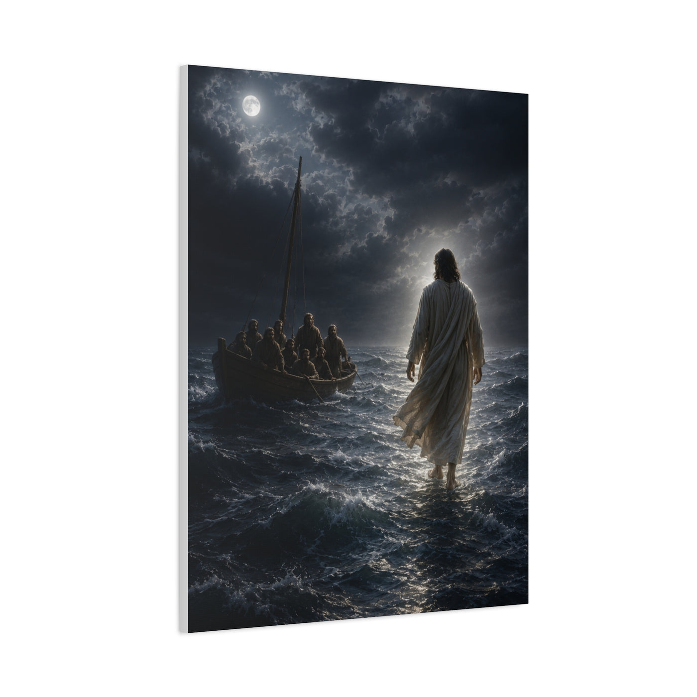 Jesus Walking on Water Scripture Wall Art & Canvas Print