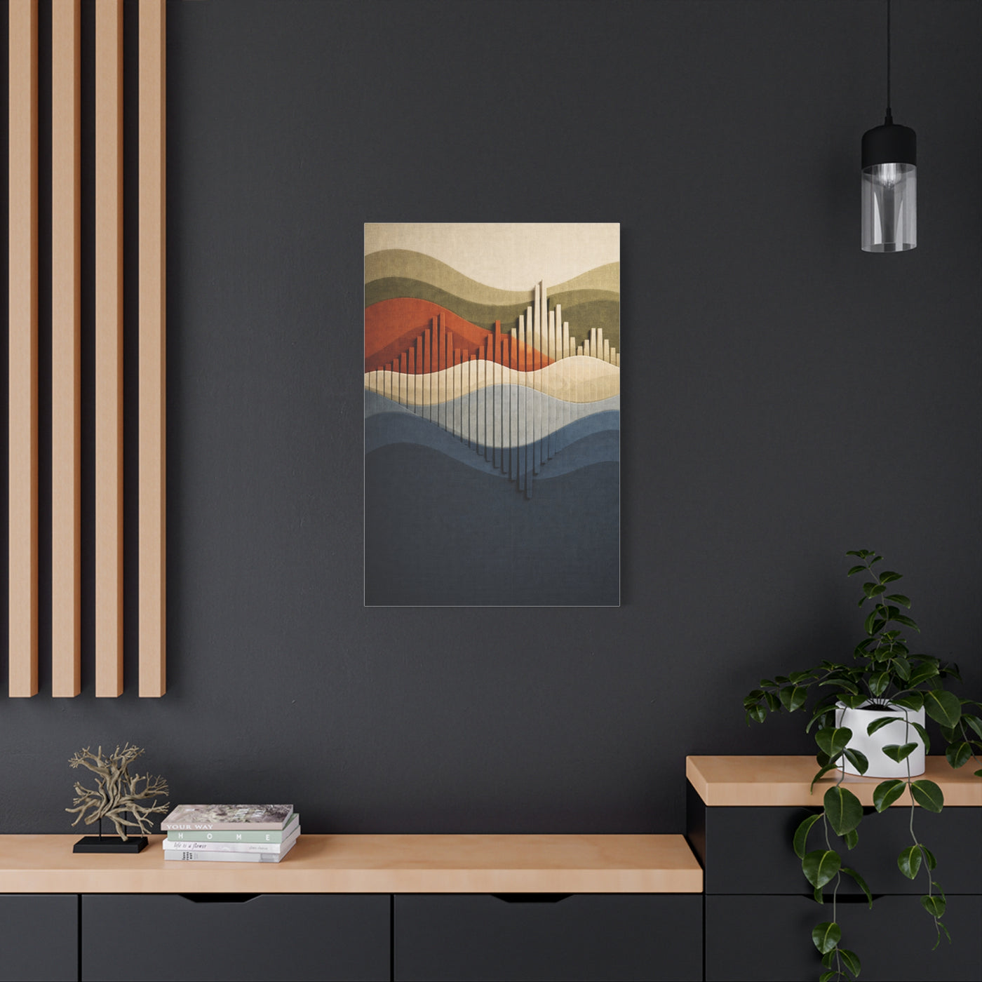 Futuristic Soundform Resonance Wall Art & Canvas Print