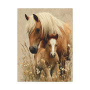 Mare and Foal Tender Bond Wall Art & Canvas Print