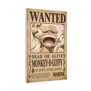 One Piece Monkey D. Luffy Gear 5 Wanted Poster Wall Art & Canvas Print