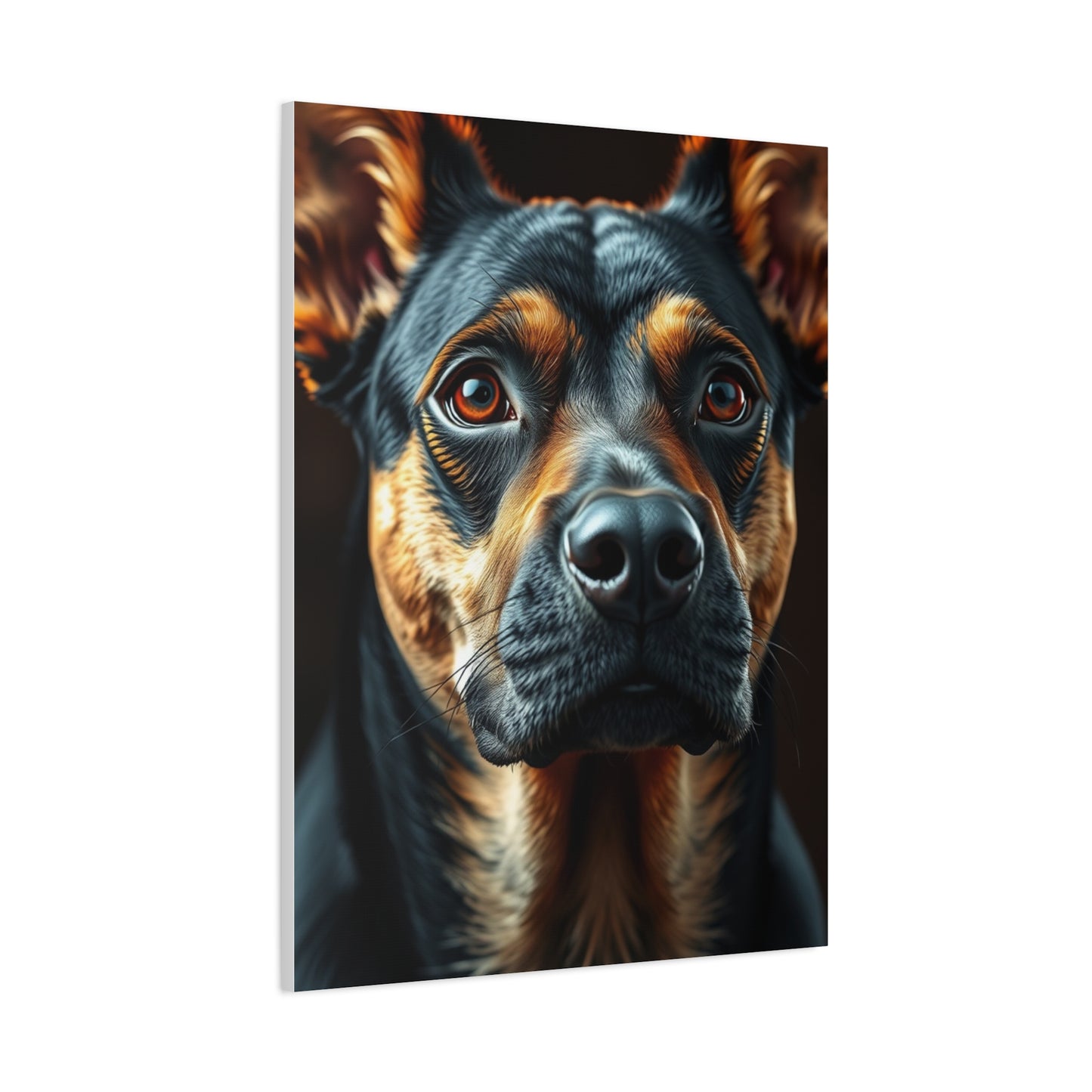 Elite Black and Tan Art Vision Wall Art & Canvas Print