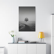 Lone Tree Winter Field Wall Art & Canvas Print