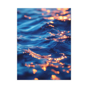 Golden Reflections on Ocean Ripples Wall Art & Canvas Prints
