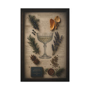 Cocktail Botanical Herbarium Study Wall Art & Canvas Print