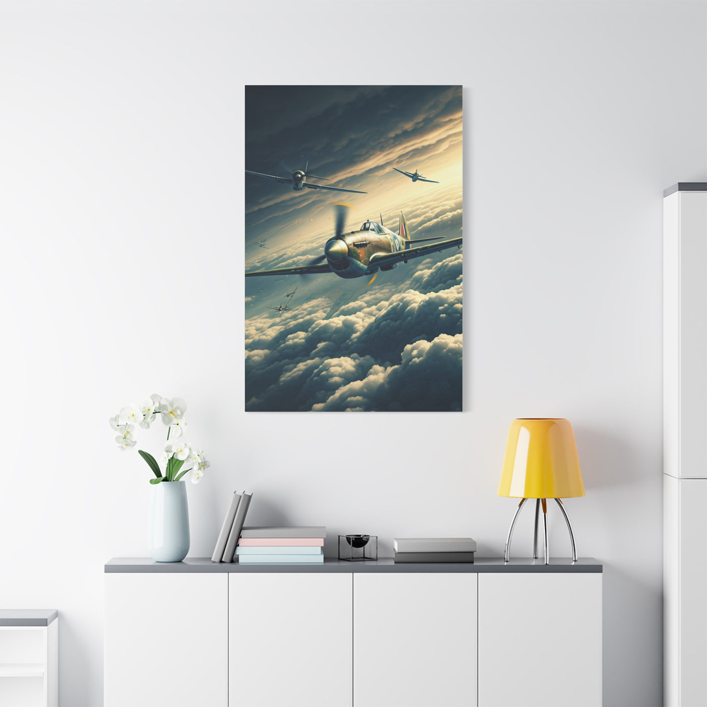 Squadron Flight Over Endless Skies Wall Art & Canvas Prints