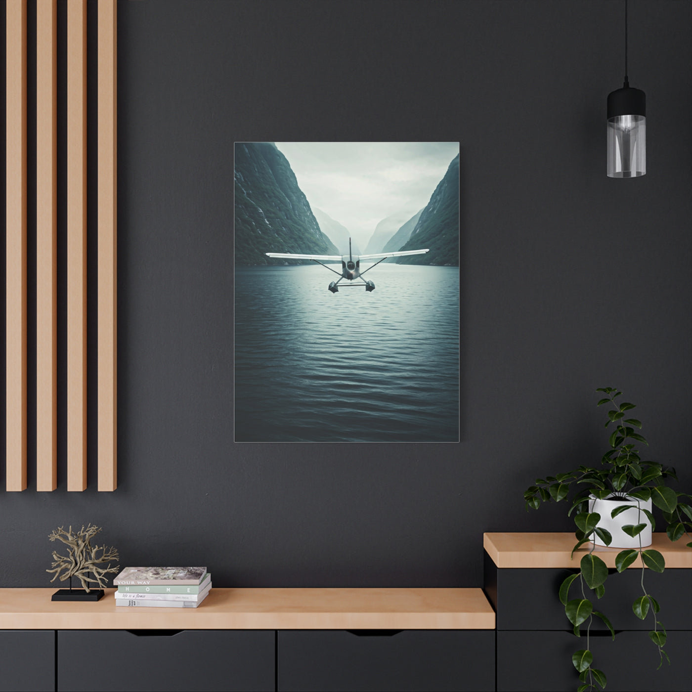 Seaplane Fjord Landing Wall Art & Canvas Prints