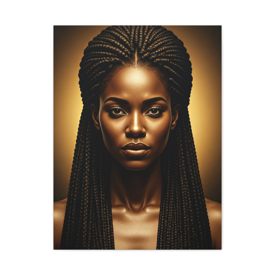 Radiant Braided Queen Portrait Wall Art & Canvas Prints