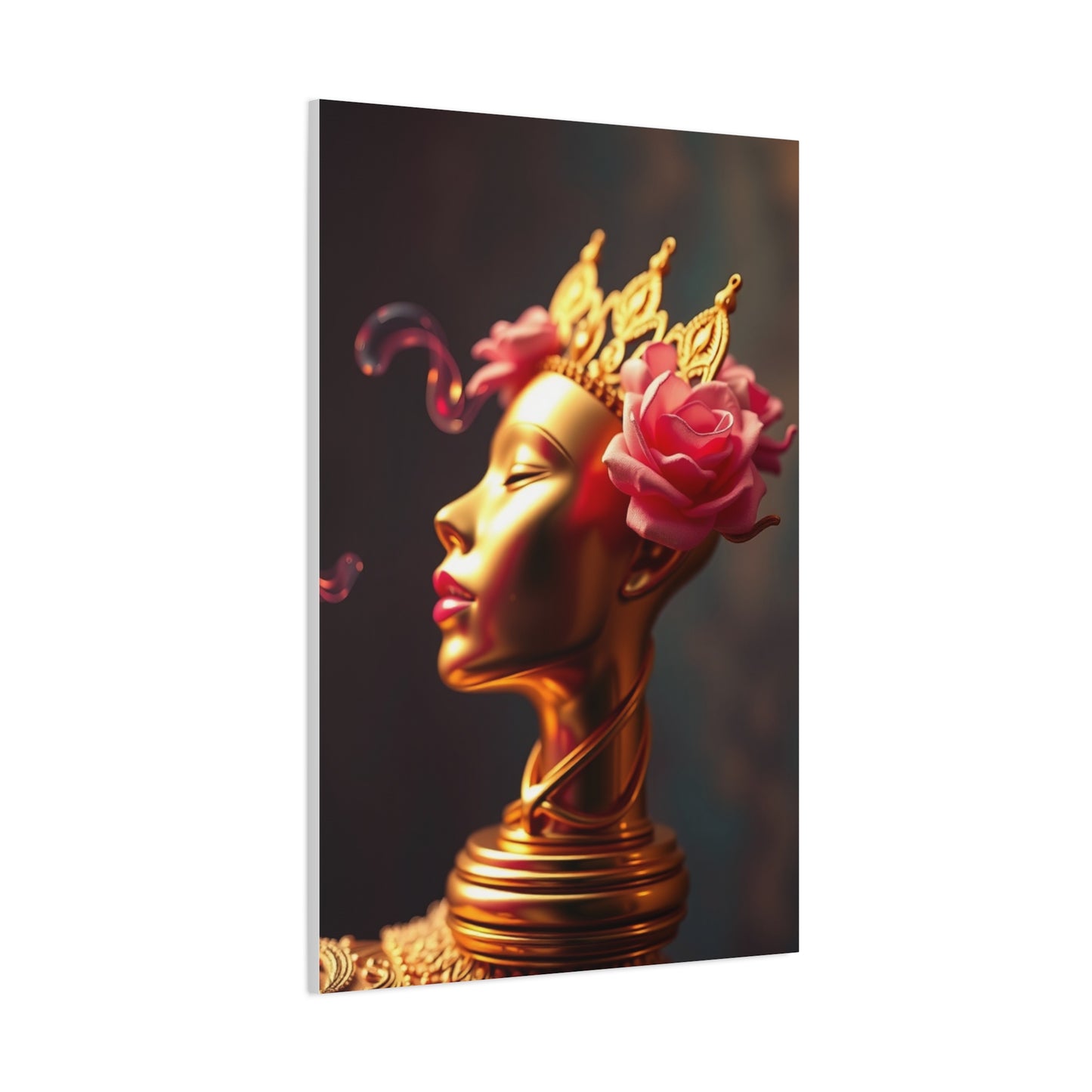 Vision Gold & Pink Art Art Wall Art & Canvas Print