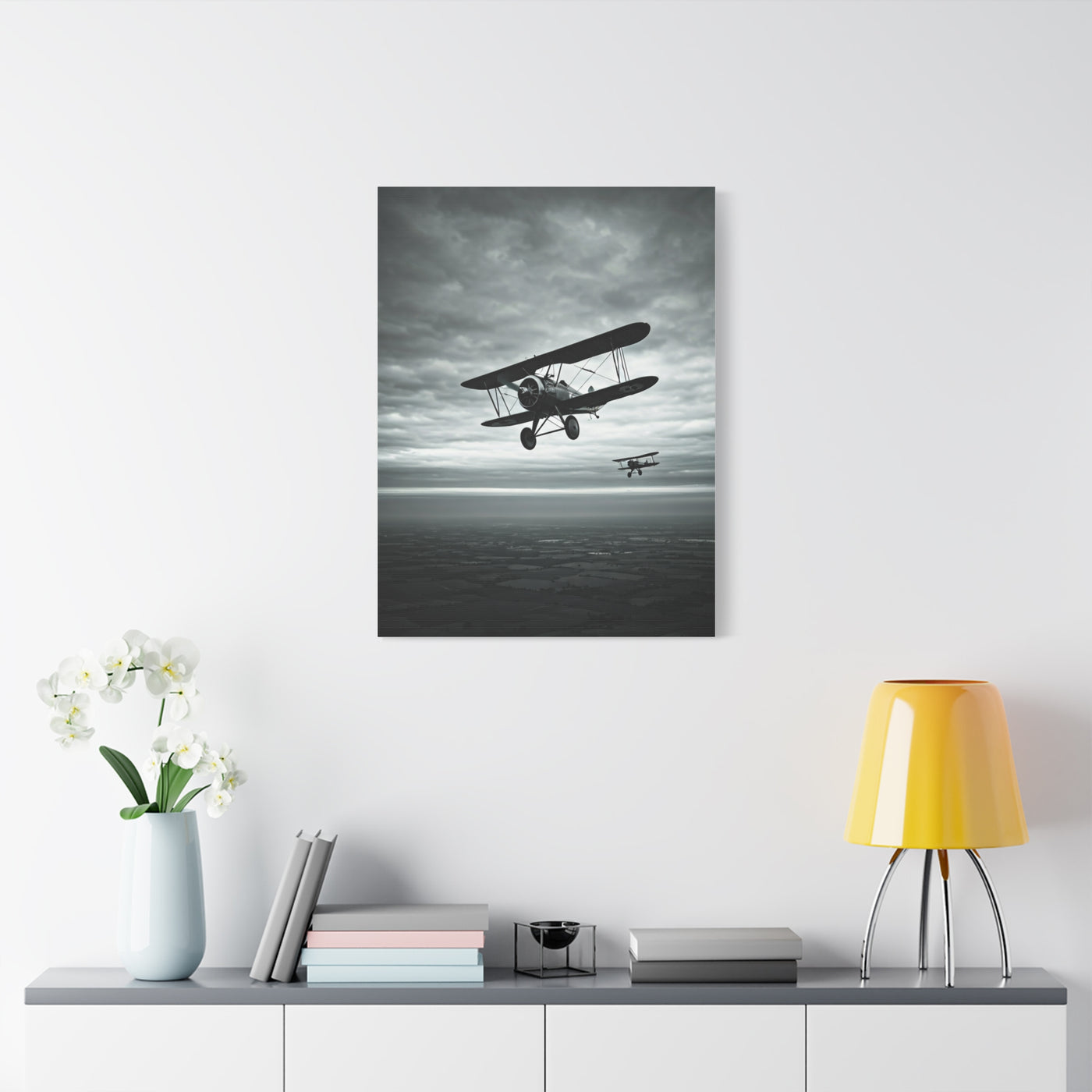 Vintage Squadron Over Open Seas Wall Art & Canvas Prints