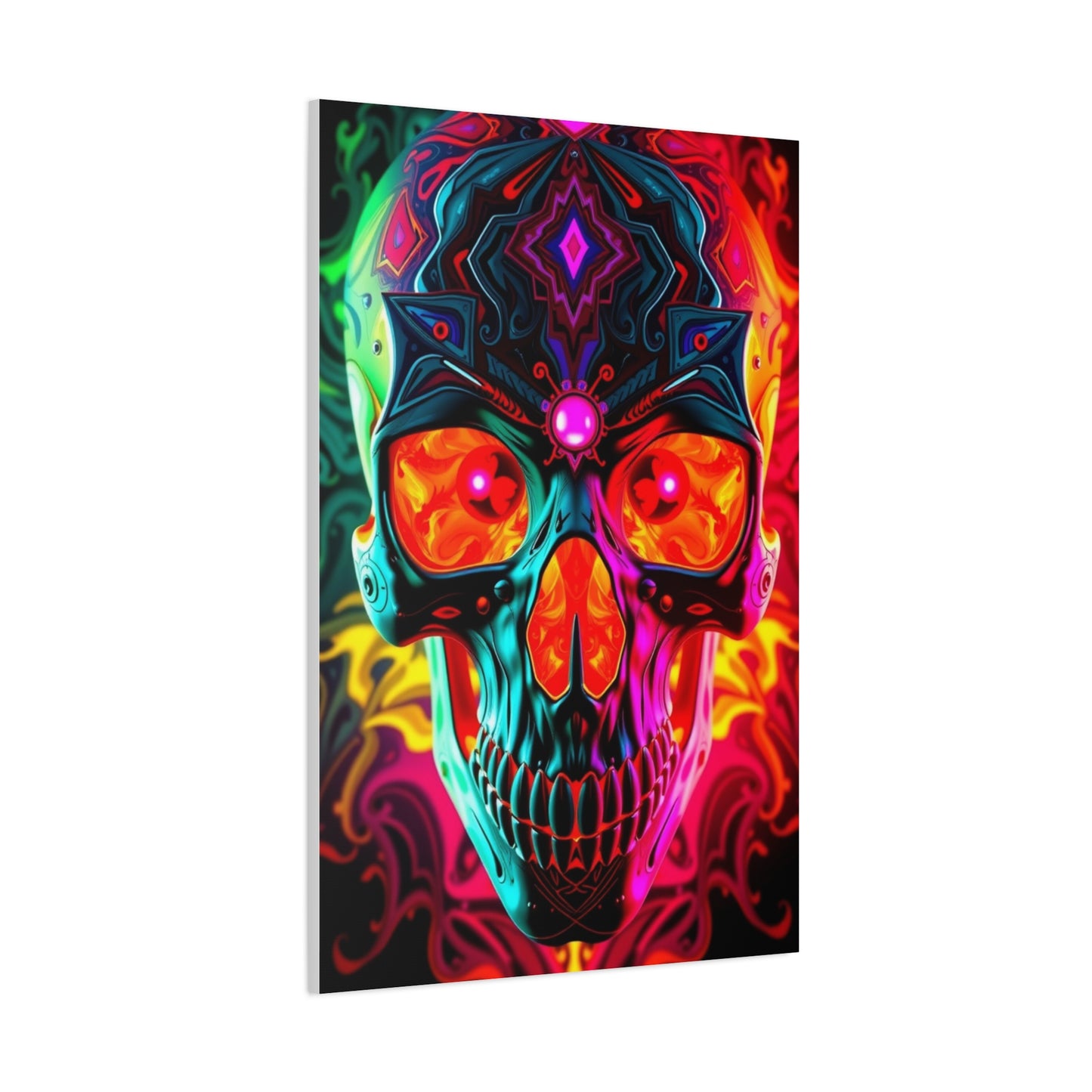 Supreme Art Of 3D Trippy Skull Art By Ali Gulec Art Collection Wall Art & Canvas Print