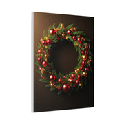 Luxury Christmas Wreath Glow Wall Art & Canvas Print