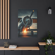 Vintage Prop Engine Close-Up Wall Art & Canvas Prints