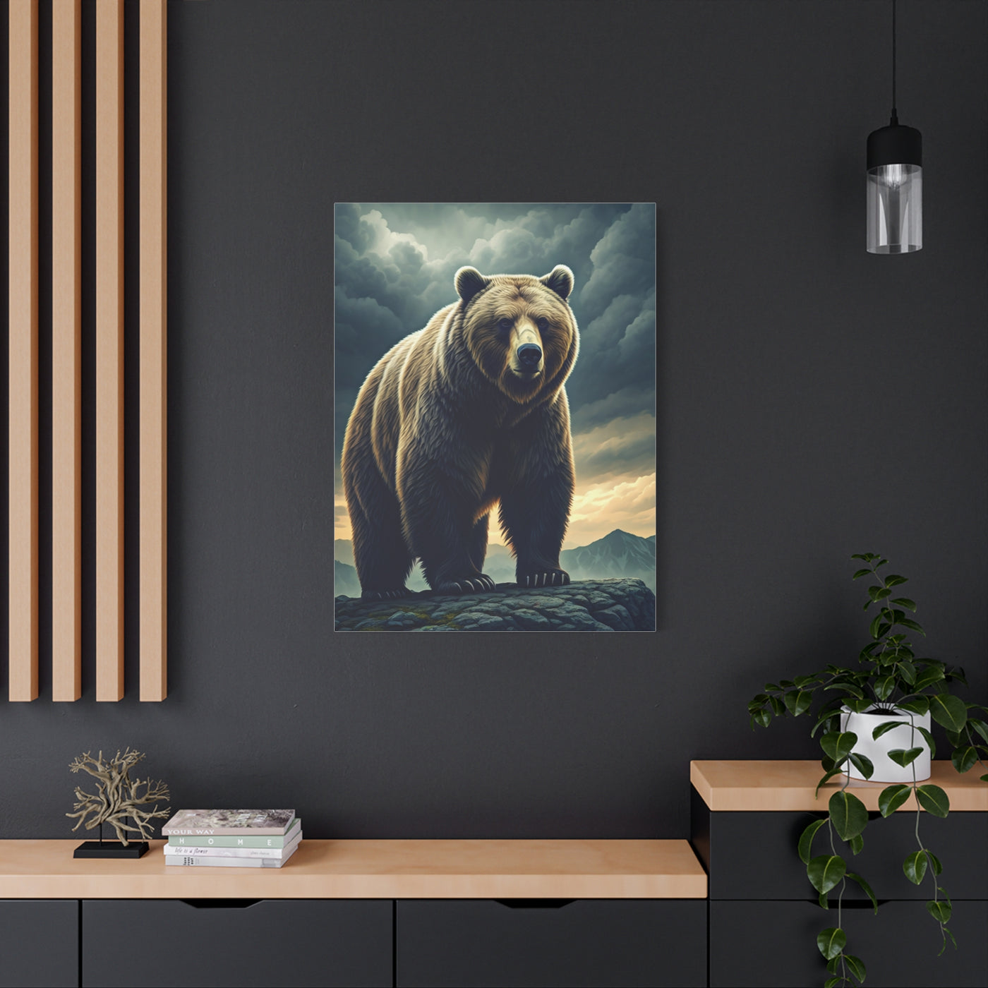 Mountain Overlook Grizzly Wall Art & Canvas Prints