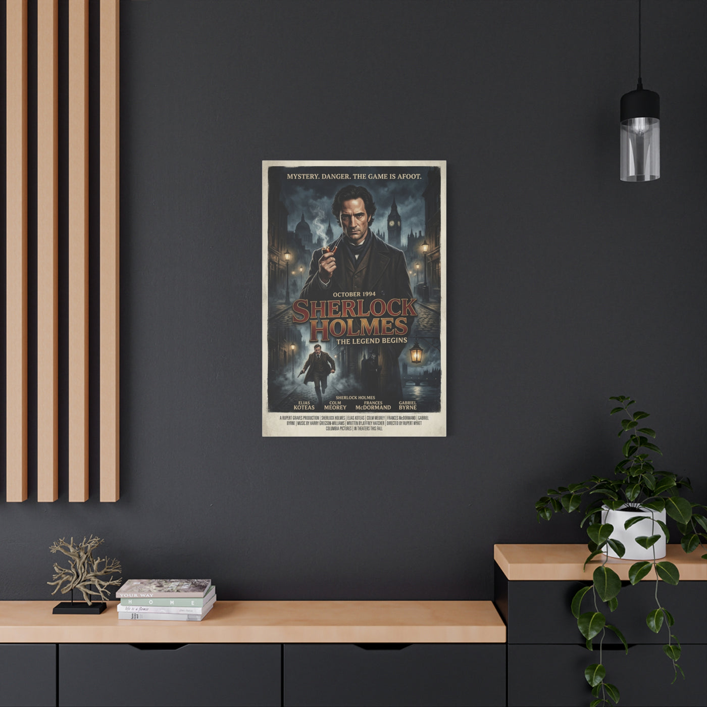 Sherlock Holmes Movie Poster Wall Art & Canvas Print