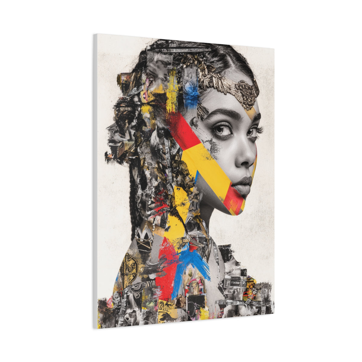 Avant Garde Collage Portrait Wall Art & Canvas Print