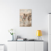 Surf Cowgirl Beach Horizon Scene Wall Art & Canvas Print