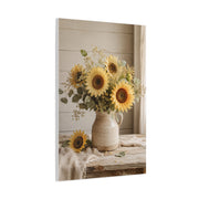 Soft Farmhouse Sunflower Bouquet Wall Art & Canvas Print