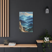 Layered Mountain Horizon Abstraction Wall Art & Canvas Print