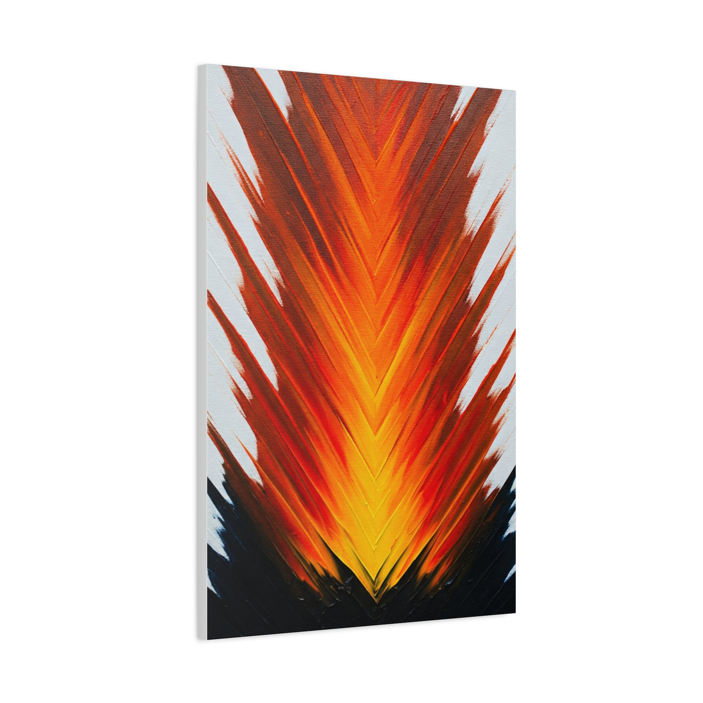 Vertical Fire Burst Abstract Wall Art & Canvas Prints