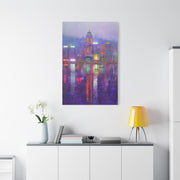 Hong Kong Skyline Neon Harbor Lights Wall Art & Canvas Print