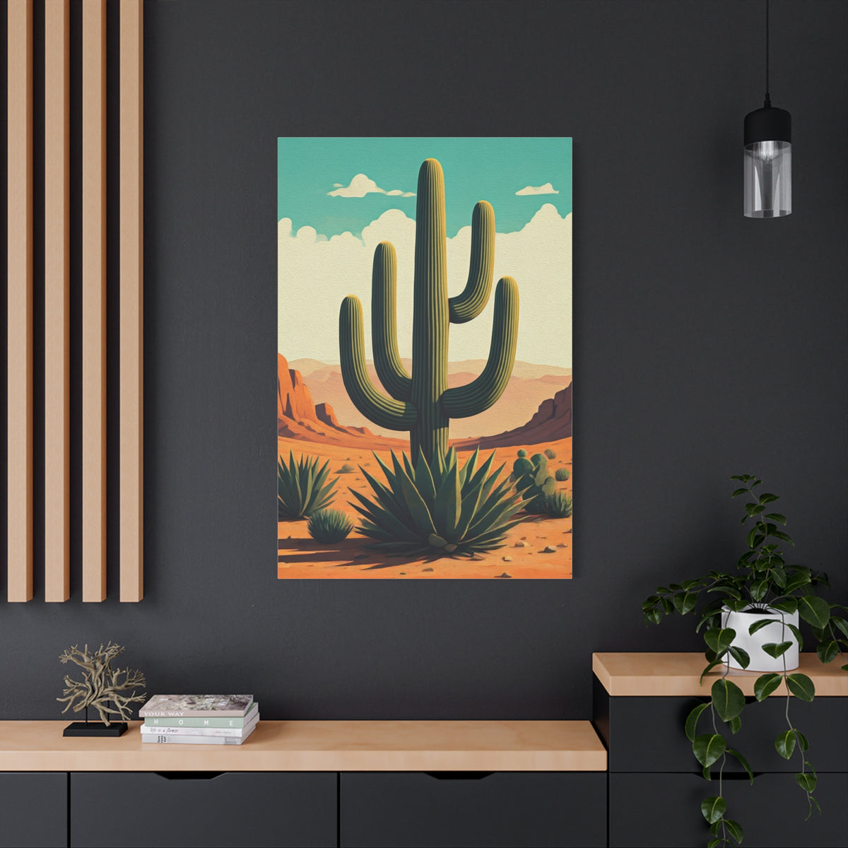 Southwest Saguaro Desert Landscape Wall Art & Canvas Prints