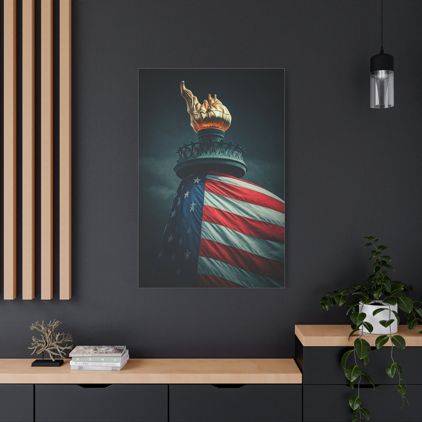 Torch of Liberty Patriotic Monument Wall Art & Canvas Prints