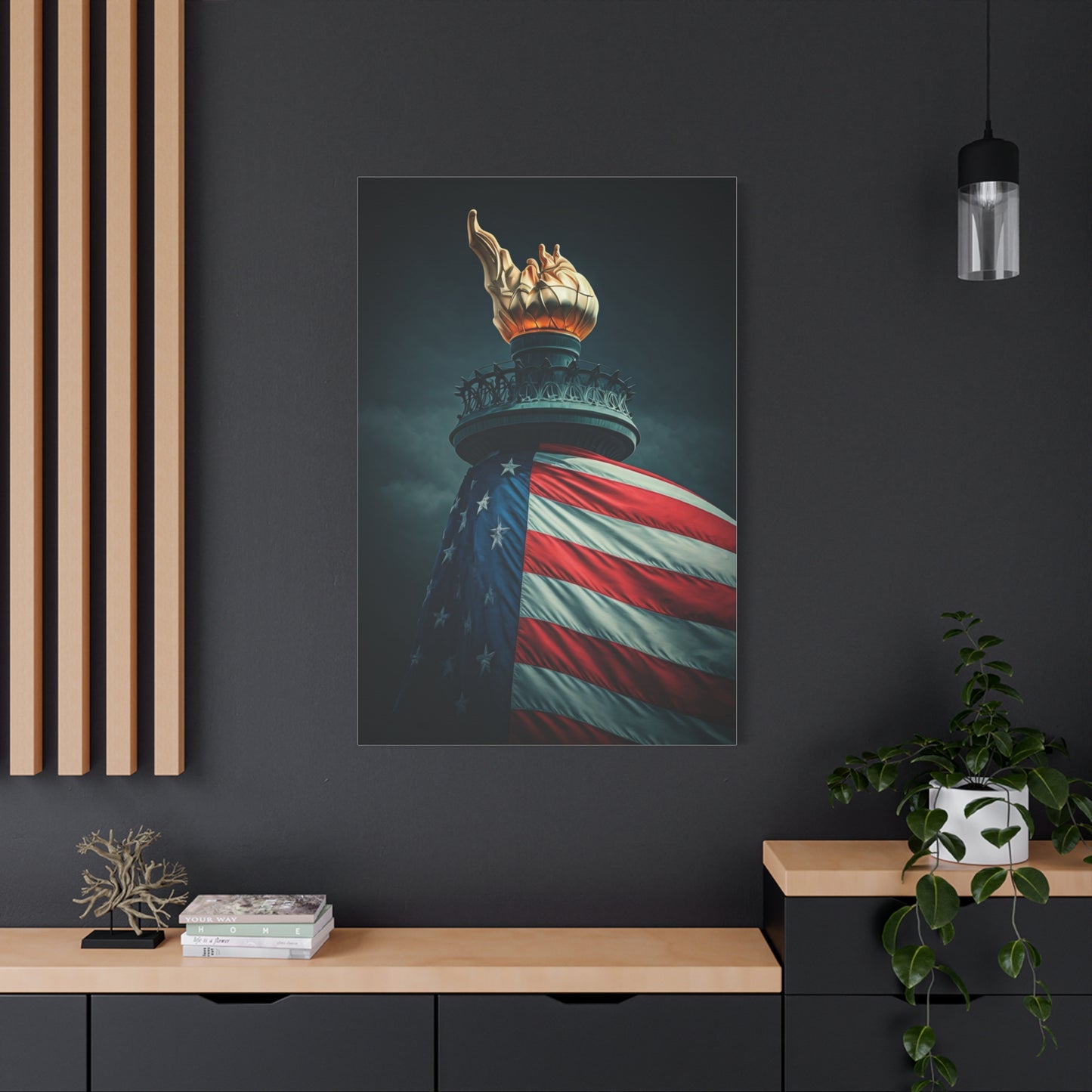Torch of Liberty Patriotic Monument Wall Art & Canvas Prints