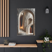 Sculptural Archway Minimalism Wall Art & Canvas Print