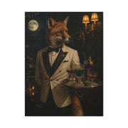 Fox Cocktail Waiter Speakeasy Wall Art & Canvas Print
