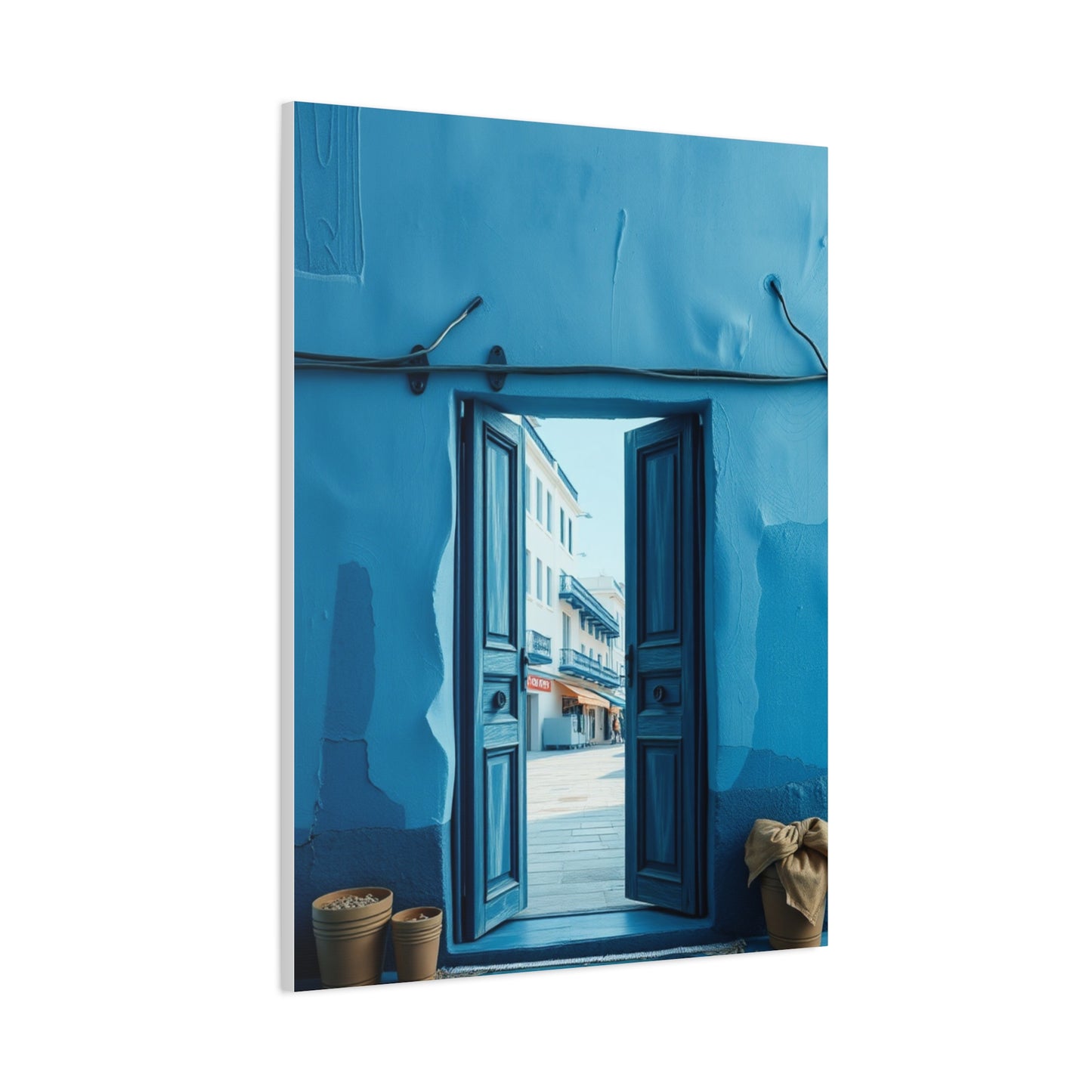 Blue and White Art Supreme Canvas Wall Art & Canvas Print