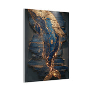Driftwood Whale Coastal Sculpture Wall Art & Canvas Print