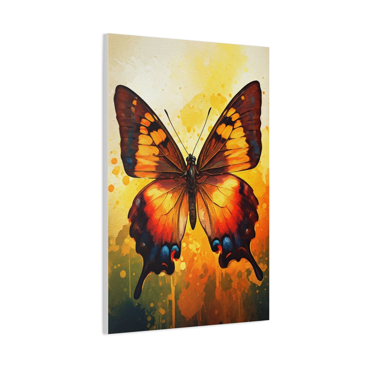 Watercolor Splash Butterfly Wall Art & Canvas Prints