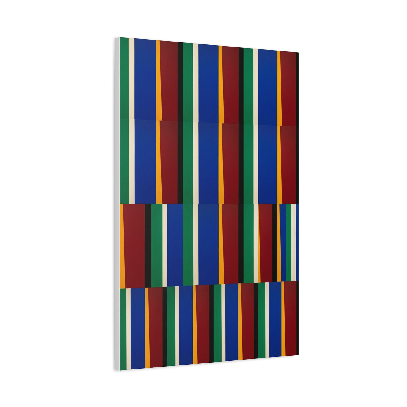 Offset Geometric Color-Field Wall Art & Canvas Print