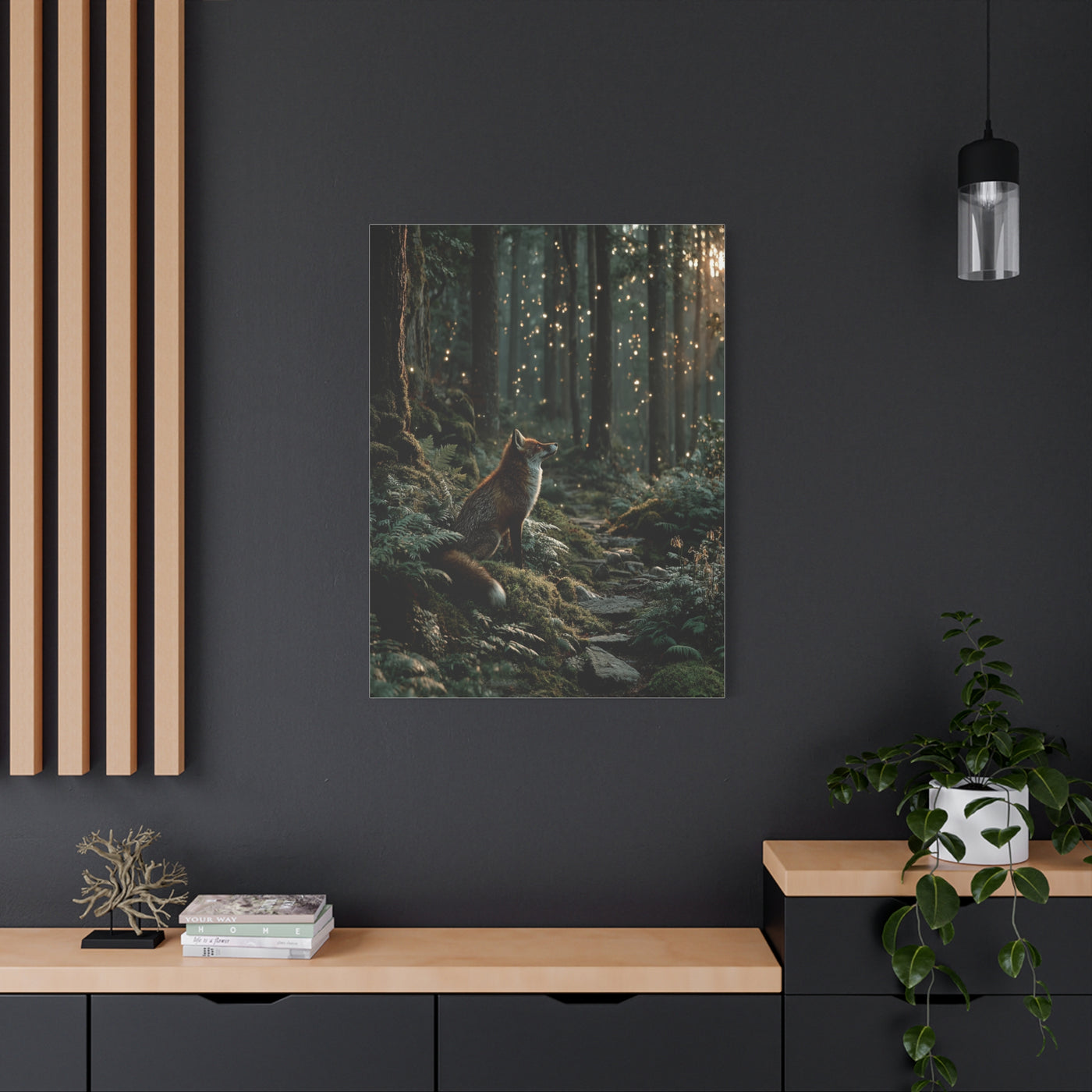 Enchanted Forest Fox Wall Art & Canvas Print