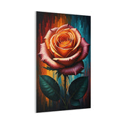 Golden Ember Rose Wall Art & Canvas Print
