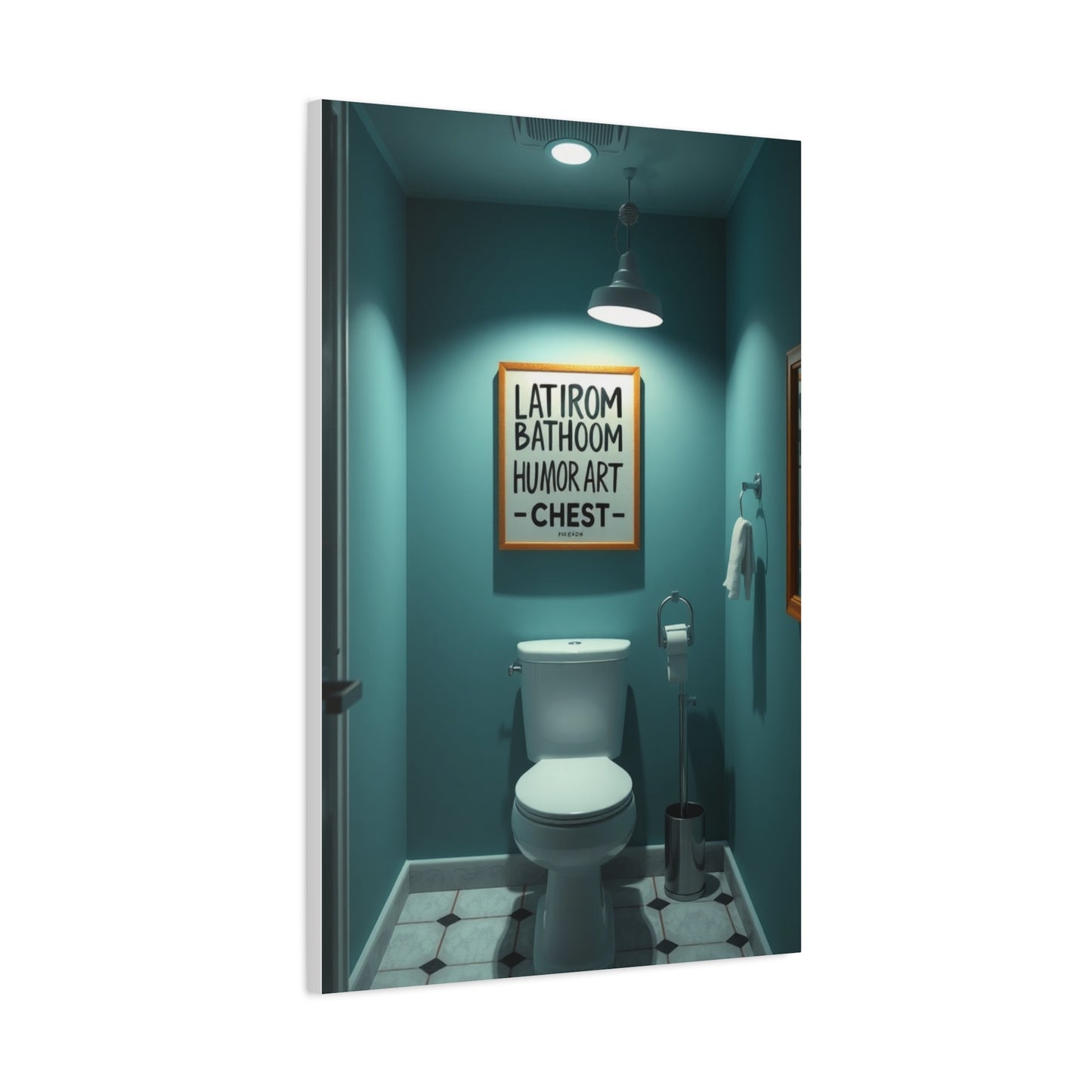 Bathroom Humor Art Supreme Canvas Wall Art & Canvas Print
