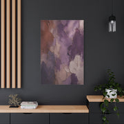 Wabi-Sabi Plum Texture Abstraction Wall Art & Canvas Print