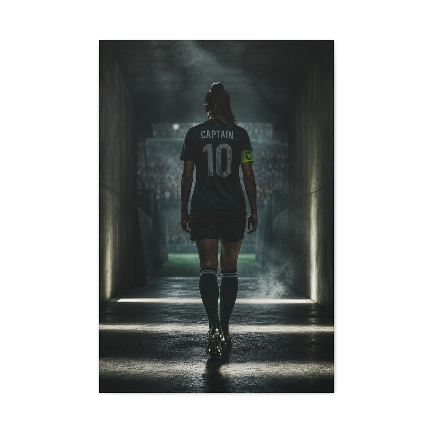 Soccer Captain Tunnel Sports Wall Art & Canvas Print