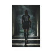 Soccer Captain Tunnel Sports Wall Art & Canvas Print