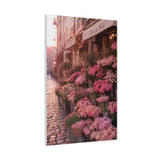 Parisian Pink Flower Market Street Wall Art & Canvas Print