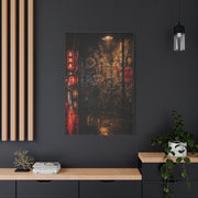 Neon Tokyo Alley Graffiti Street Wall Art & Canvas Print