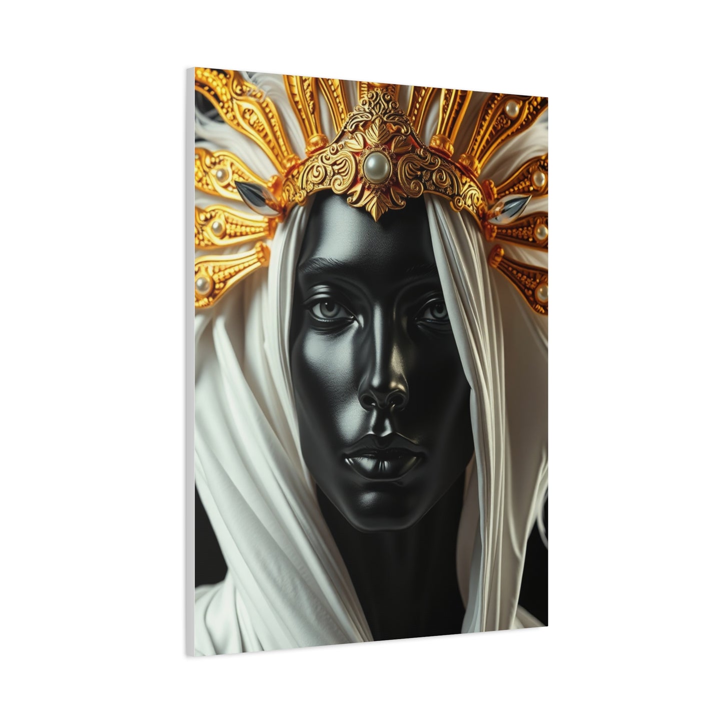 Supreme Collection Black White and Gold Art Wall Art & Canvas Print