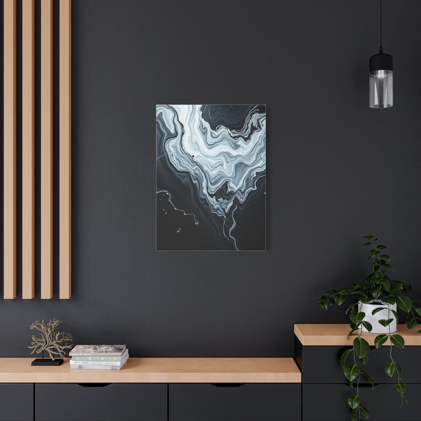 Black and White Abstract Art Supreme Canvas Wall Art & Canvas Print