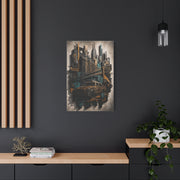 NYC Bridge Urban Collage Street Wall Art & Canvas Print