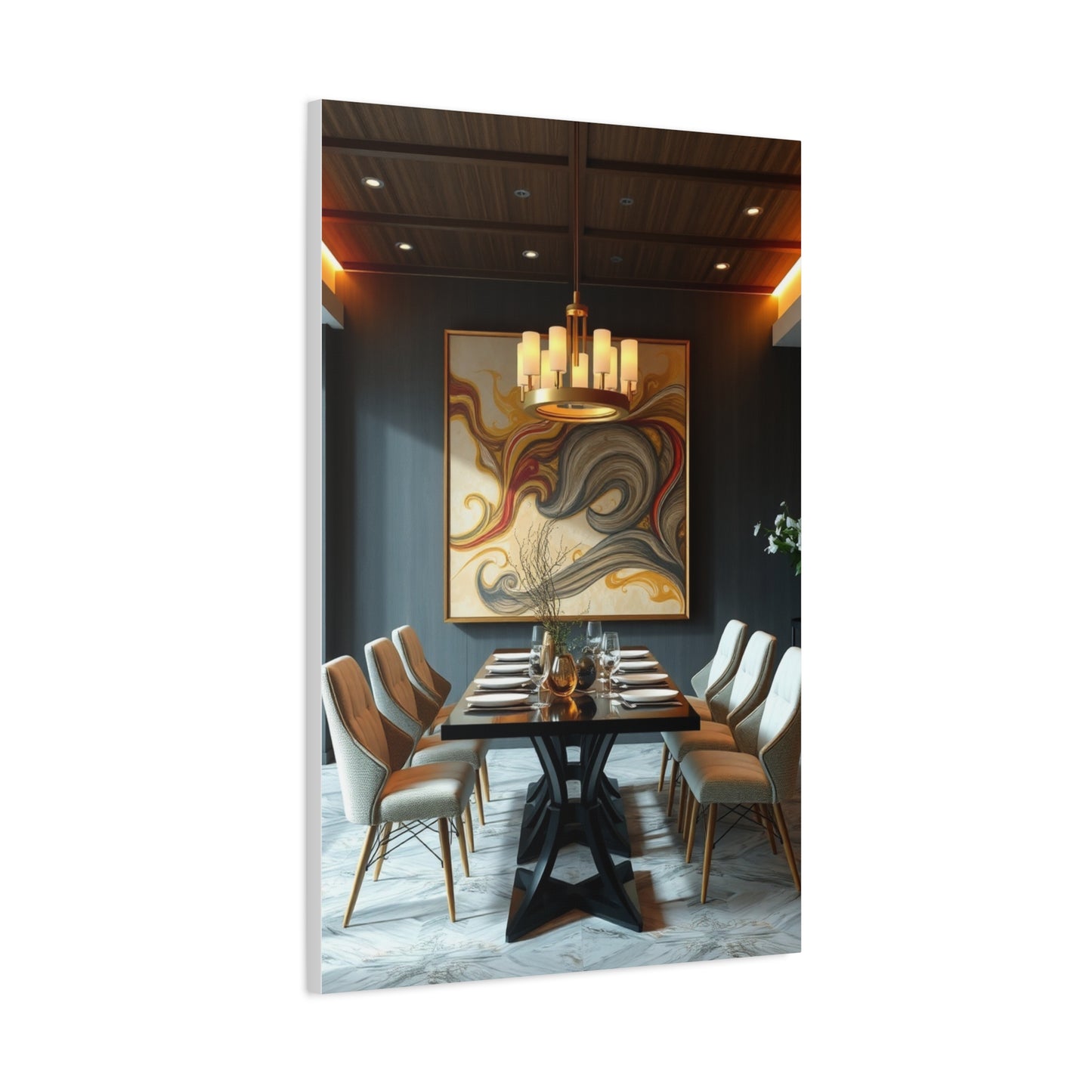 Refined Banquet Canvas Wall Art & Canvas Print